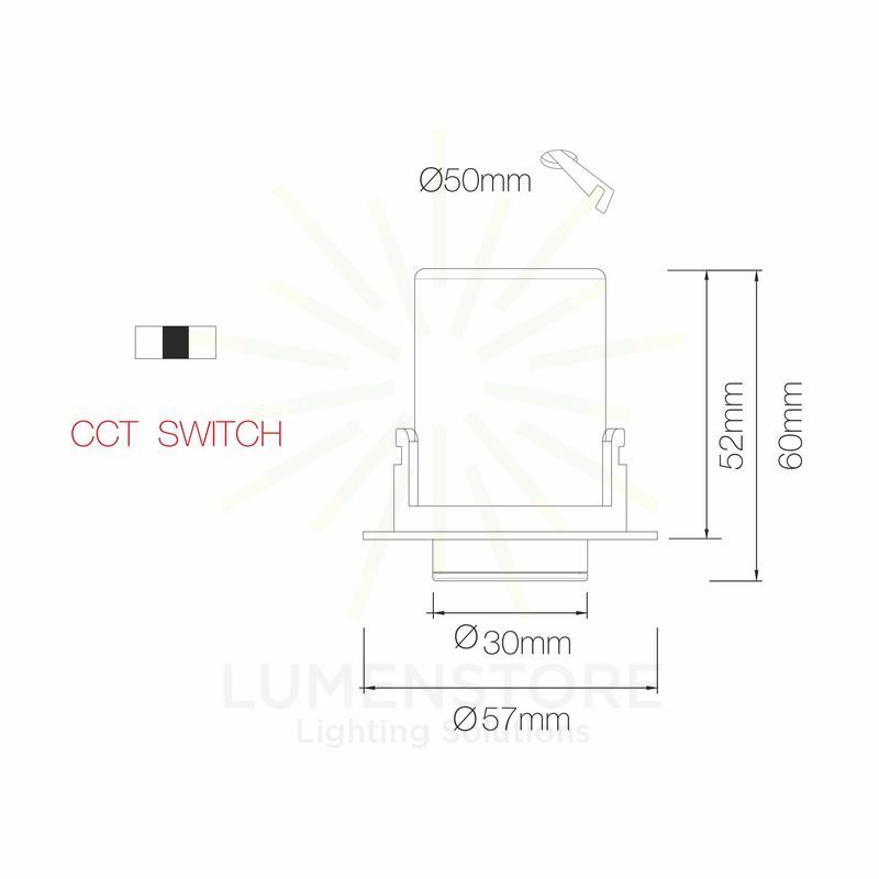 faretto da incasso nano oxo-c 4w 2700k/3000k/4000k beneito faure bianco