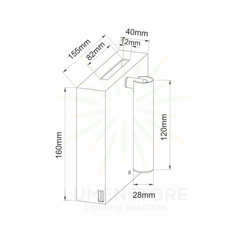 applique 4w 220/240v 2700k nero ip20 beneito faure 4175
