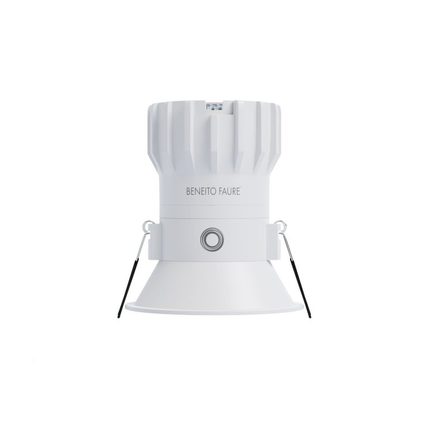 faretto da incasso pulsar 8w luce calda 3000k beneito faure bianco ip65