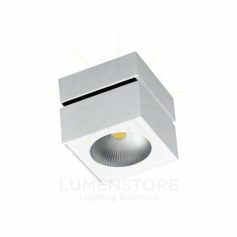 faretto led da superficie 14w 220/240v cct bianco ip20 beneito faure 4230n