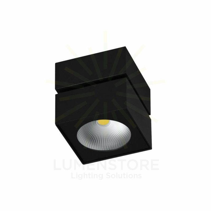 faretto led da superficie 14w 220/240v cct colore nero beneito faure 4231n