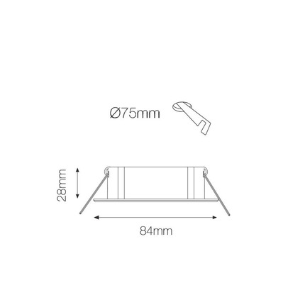 faretto da incasso eclipse gu5.3 beneito faure cromo