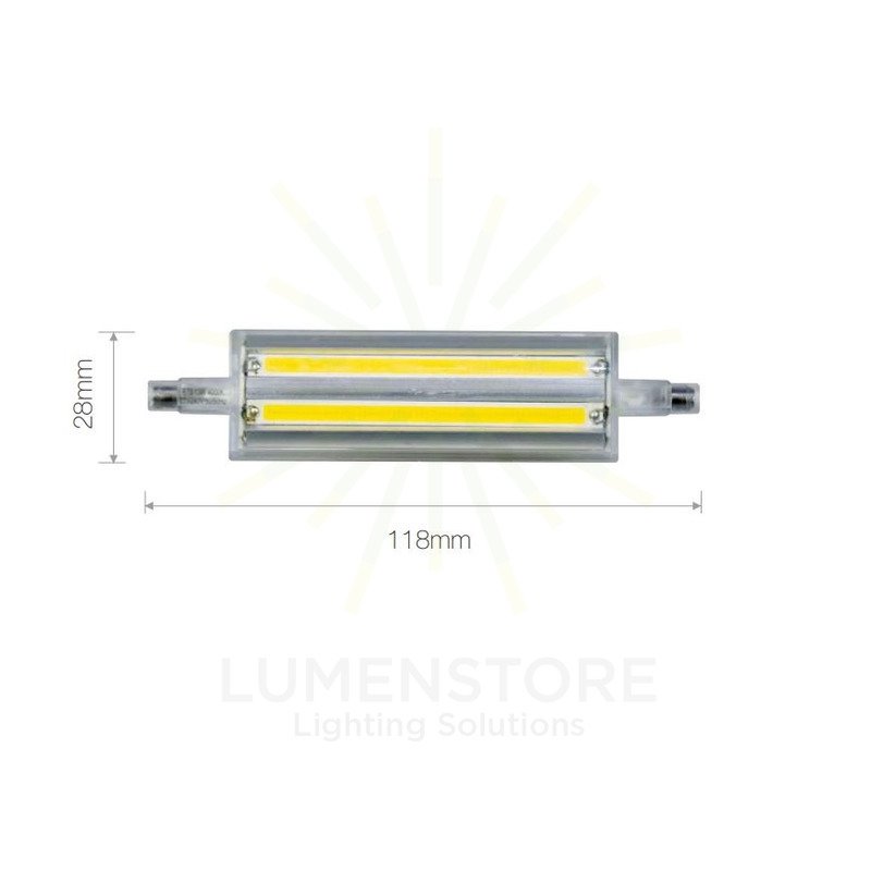 lampadina led lineal r7s 13w luce calda 830 beneito faure