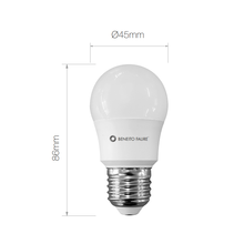 lampadina led esferica e27 7w luce fredda 850 beneito faure