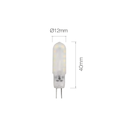 lampadina led long uniform-line g4 1.6w luce fredda 850 beneito faure