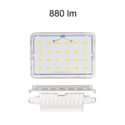 lampadina led lineal r7s 9w luce calda 830 beneito faure