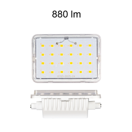 lampadina led lineal r7s 9w luce calda 830 beneito faure