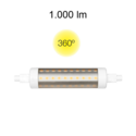 lampadina led lineal tubular r7s 9w luce naturale 840 beneito faure