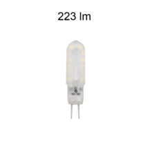 lampadina led long uniform-line g4 1.6w luce fredda 850 beneito faure