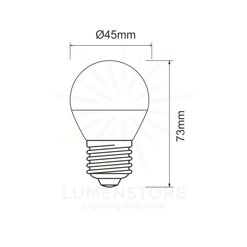 lampadina led esferica e27 5.5w luce calda 827 beneito faure dimmerabile