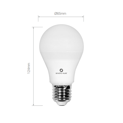 lampadina led standard e27 12w luce calda 827 beneito faure