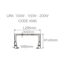 accessorio installazione a soffitto lira ufo lens beneito faure 4566 nero