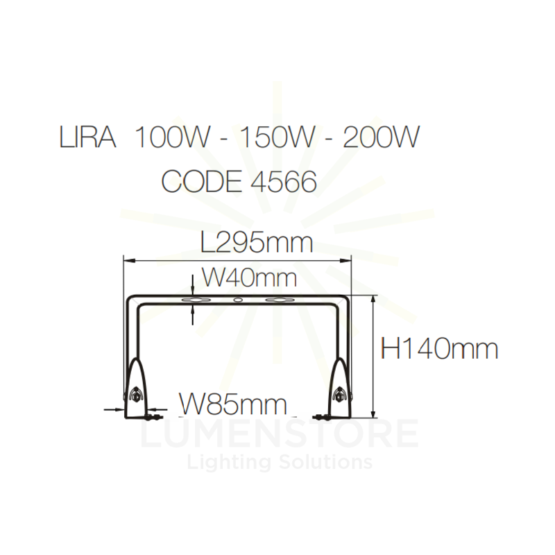 accessorio installazione a soffitto lira ufo lens beneito faure 4566 nero