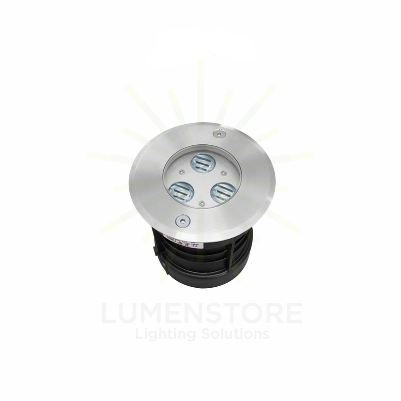 faretto led da incasso 3w 100/277v 3000k grigio ip65 beneito faure 4251