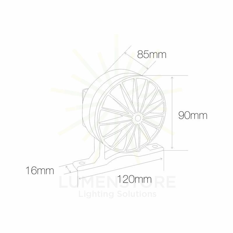 faretto da esterno nik 5w luce naturale 740 beneito faure grigio ip65 ik05