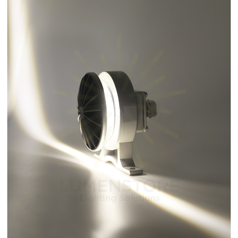 faretto da esterno nik 5w luce calda 730 beneito faure grigio ip65 ik05