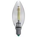 lampadina led candela e14 4w luce fredda 6000k ecoman vetro trasparente