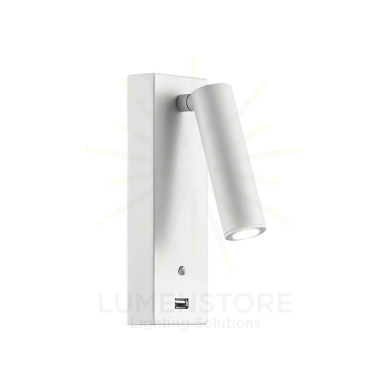 applique pure 4w luce calda 2700k beneito faure bianco dimmerabile