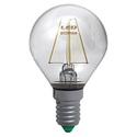 lampadina led sfera e14 4w luce calda 3000k ecoman vetro trasparente