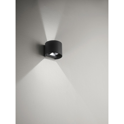 applique henk-r 2x5w luce calda 3000k gealed antracite ip54