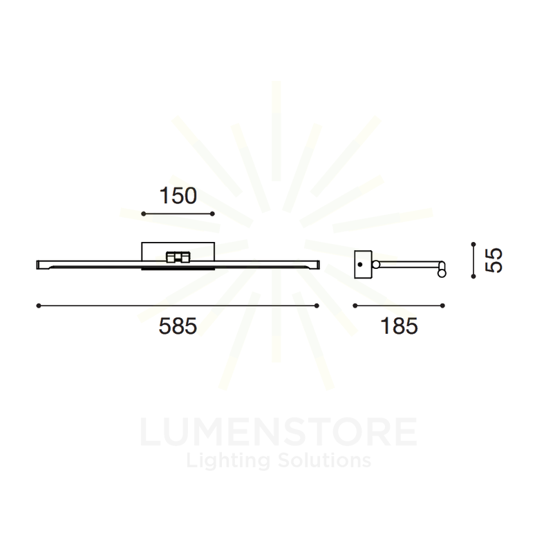 applique magis 10w luce naturale 4000k gealuce bianco