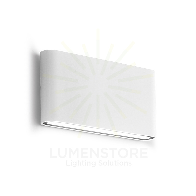 applique taarhi 2x6w luce naturale 4000k gealed bianco ip54 piccolo