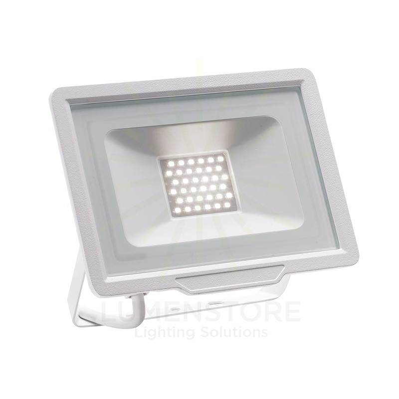 proiettore ratri 30w luce calda 3000k gealed bianco ip65