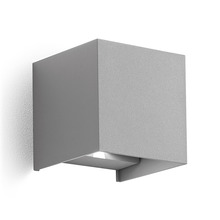 applique henk-q 2x5w luce calda 3000k gealed alluminio ip54