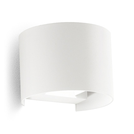 applique henk-r 2x5w luce calda 3000k gealed bianco ip54