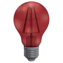 lampadina led goccia decor e27 4w luce rossa ecoman