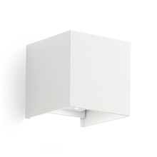 applique henk-q 2x5w luce calda 3000k gealed bianco ip54