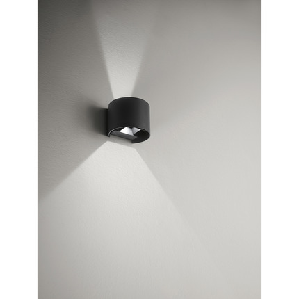 applique henk-r 2x5w luce naturale 4000k gealed antracite ip54