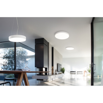 plafoniera biham 60w luce naturale 4000k gealed rotondo bianco