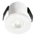 faretto glam 3w luce naturale 4000k gealed tondo ad incasso bianco