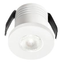 faretto glam 3w luce calda 3000k gealed tondo ad incasso bianco