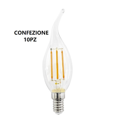 lampadina led gla280n e27 6w luce naturale 4000k gealed box 10 pezzi