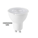 lampadina led gla243c gu10 7w luce calda 3000k gealed box 10 pezzi