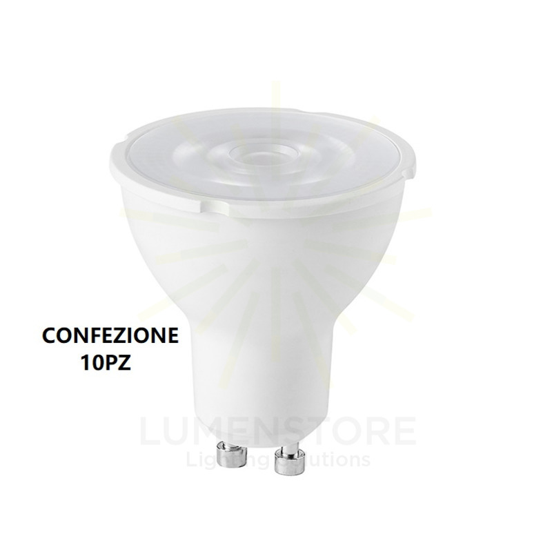 lampadina led gla243c gu10 7w luce calda 3000k gealed box 10 pezzi