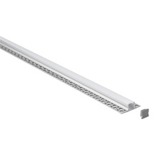 profilo in alluminio da incasso jeppe r per strisce led 2mt gealed