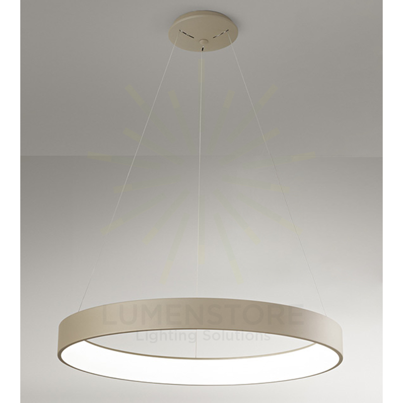 lampadario band diodi 136w luce calda 3200k affralux sabbia xl