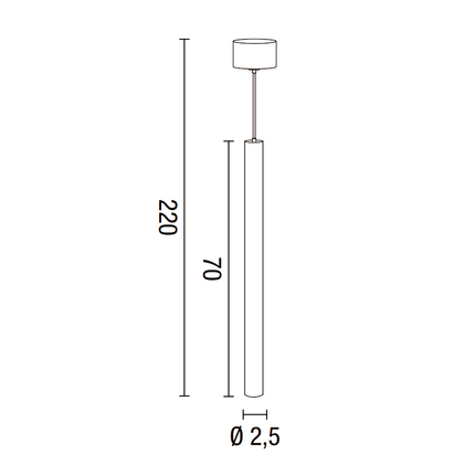 lampadario tubi diodi 3w luce calda 3000k affralux grande tondo bianco