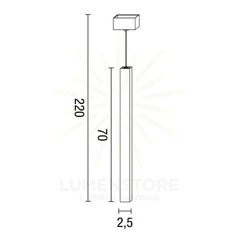 lampadario tubi diodi 3w luce calda 3000k affralux grande quadrato bianco