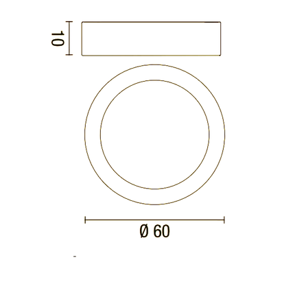 plafoniera band diodi 35w luce calda 3200k affralux bianco medio