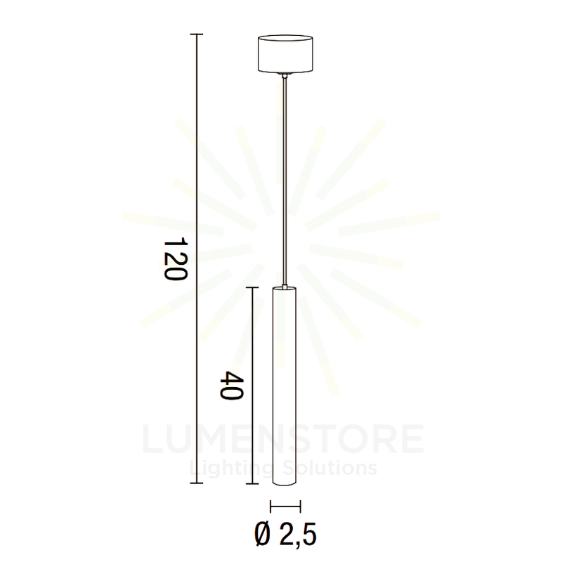 lampadario tubi diodi 3w luce calda 3000k affralux piccolo tondo bianco