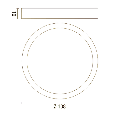 plafoniera band diodi 136w luce calda 3200k affralux sabbia xl