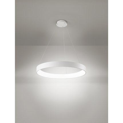 lampadario band diodi 136w luce calda 3200k affralux bianco xl