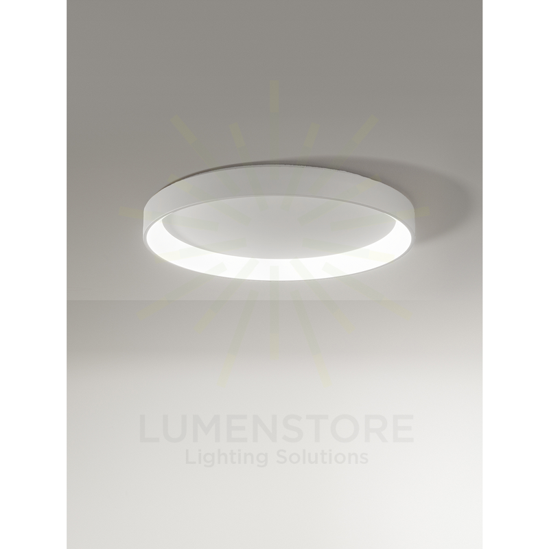 plafoniera band diodi 136w luce calda 3200k affralux bianco xl