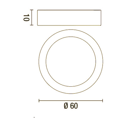 plafoniera band diodi 35w luce calda 3200k affralux antracite medio