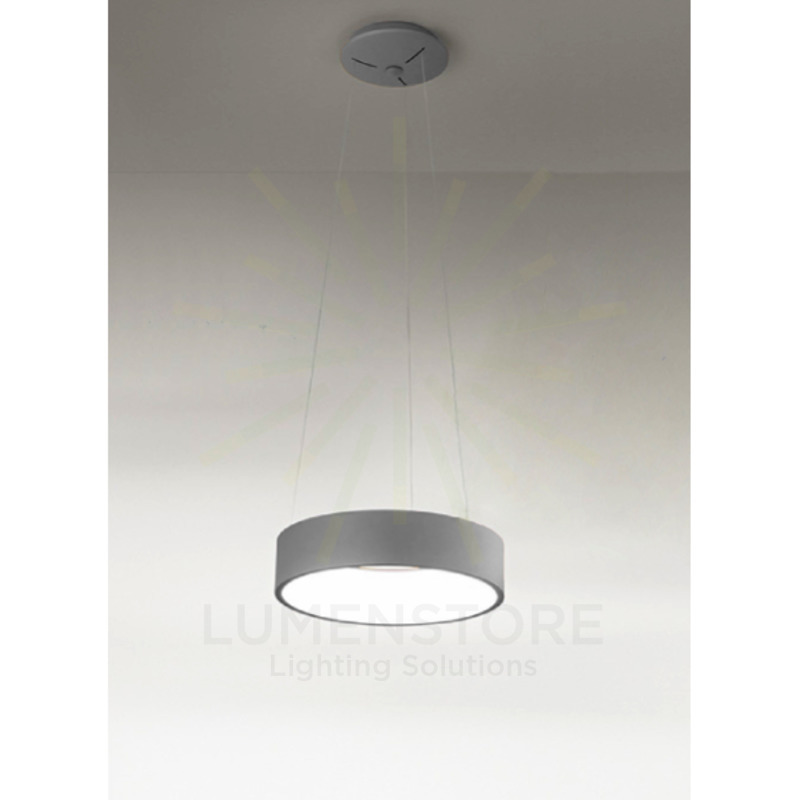 lampadario band diodi 25w luce calda 3200k affralux antracite piccolo