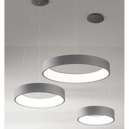 lampadario band diodi 25w luce calda 3200k affralux antracite piccolo